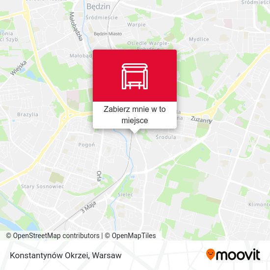 Mapa Konstantynów Okrzei