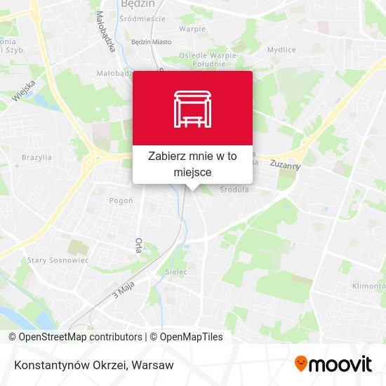 Mapa Konstantynów Okrzei