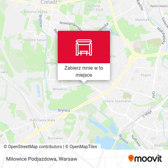 Mapa Milowice Podjazdowa