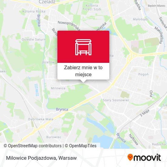 Mapa Milowice Podjazdowa