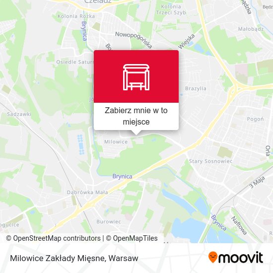 Mapa Milowice Zakłady Mięsne