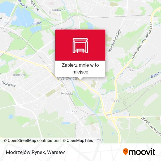 Mapa Modrzejów Rynek