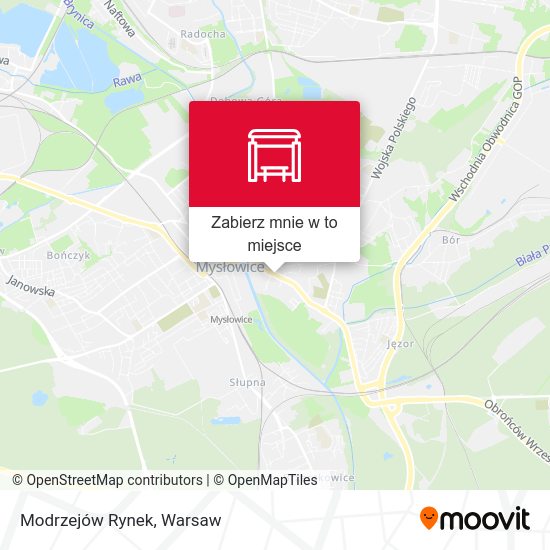 Mapa Modrzejów Rynek