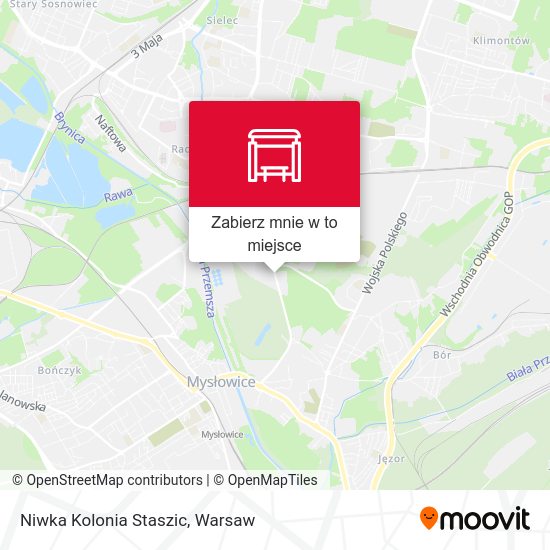 Mapa Niwka Kolonia Staszic