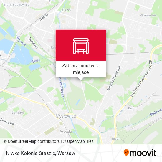 Mapa Niwka Kolonia Staszic