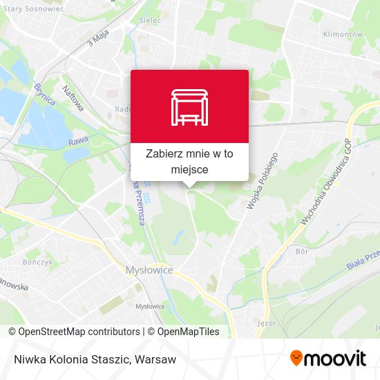 Mapa Niwka Kolonia Staszic