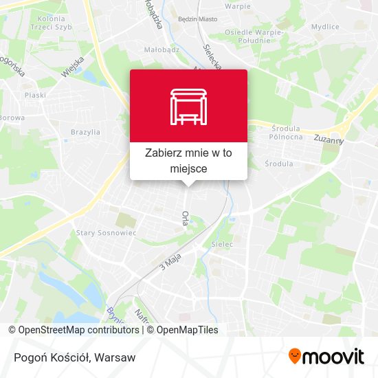 Mapa Pogoń Kościół