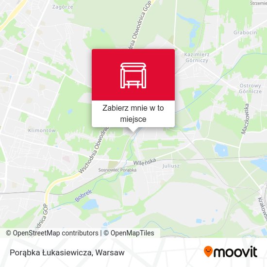 Mapa Porąbka Łukasiewicza