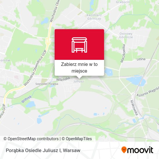 Mapa Porąbka Osiedle Juliusz I