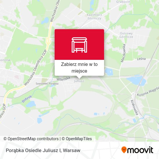 Mapa Porąbka Osiedle Juliusz I