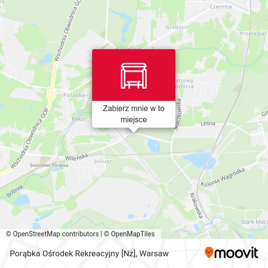 Mapa Porąbka Ośrodek Rekreacyjny [Nż]