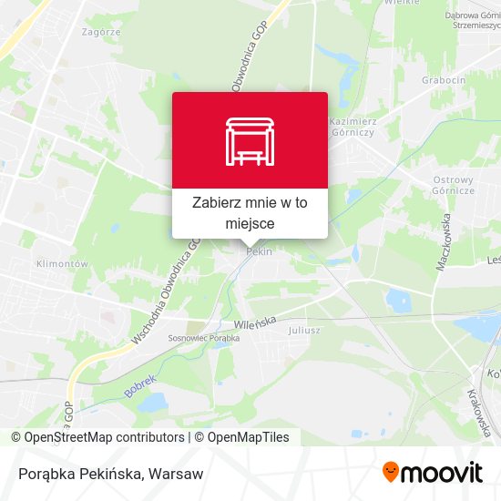 Mapa Porąbka Pekińska