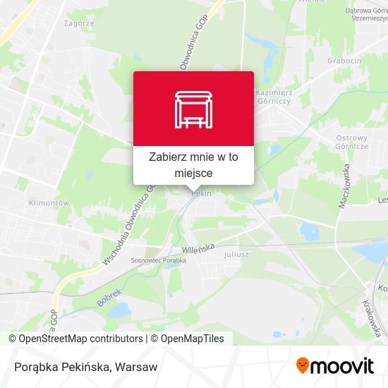 Mapa Porąbka Pekińska