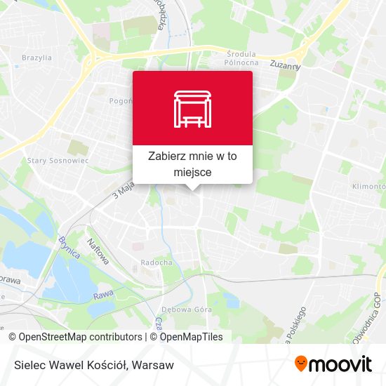 Mapa Sielec Wawel Kościół