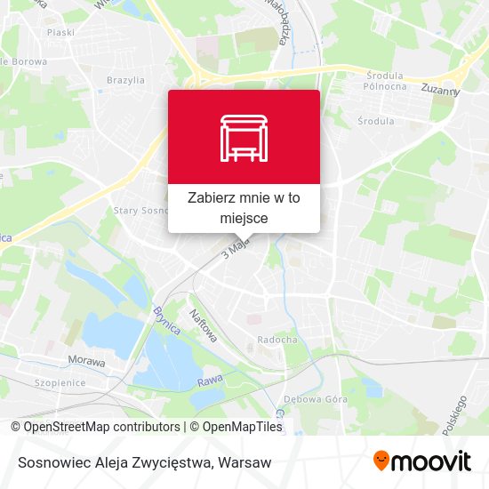 Mapa Sosnowiec Aleja Zwycięstwa