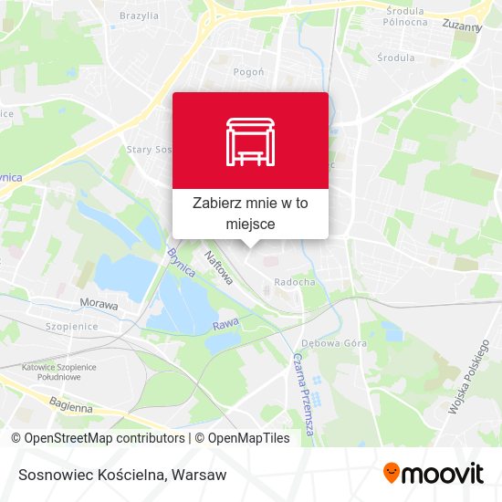 Mapa Sosnowiec Kościelna