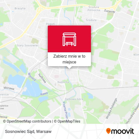 Mapa Sosnowiec Sąd