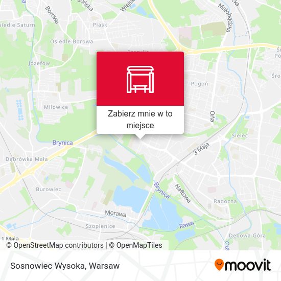 Mapa Sosnowiec Wysoka