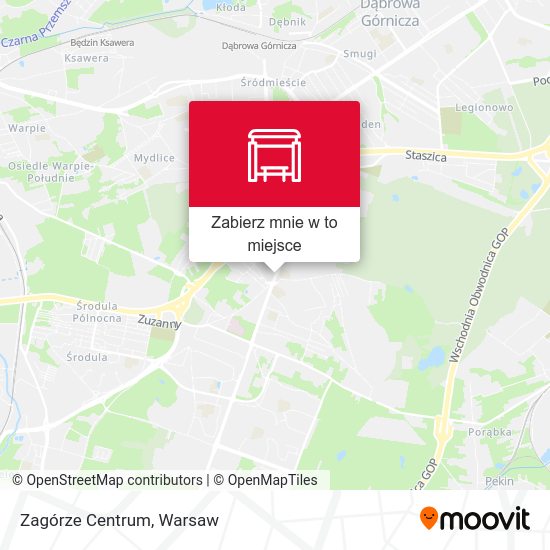 Mapa Zagórze Centrum