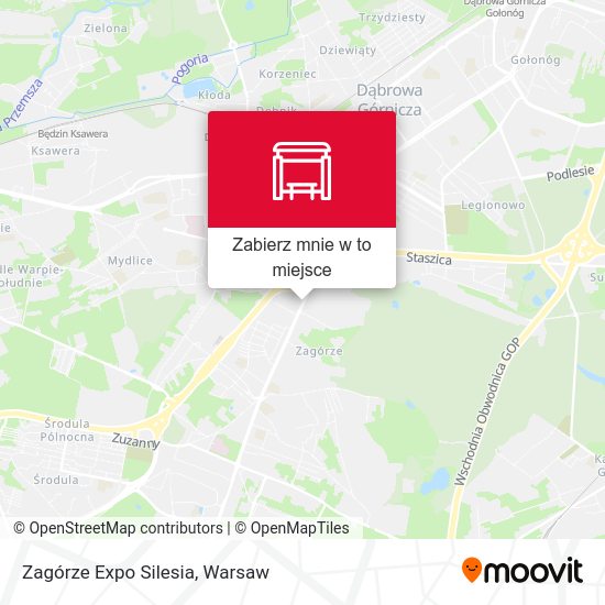 Mapa Zagórze Expo Silesia