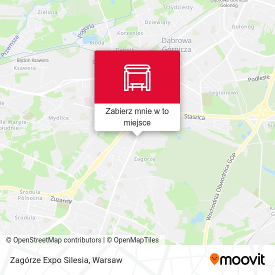 Mapa Zagórze Expo Silesia