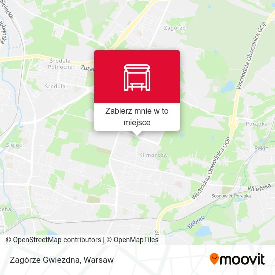 Mapa Zagórze Gwiezdna