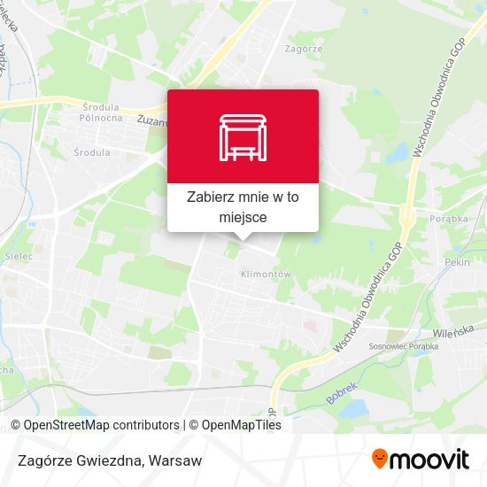 Mapa Zagórze Gwiezdna