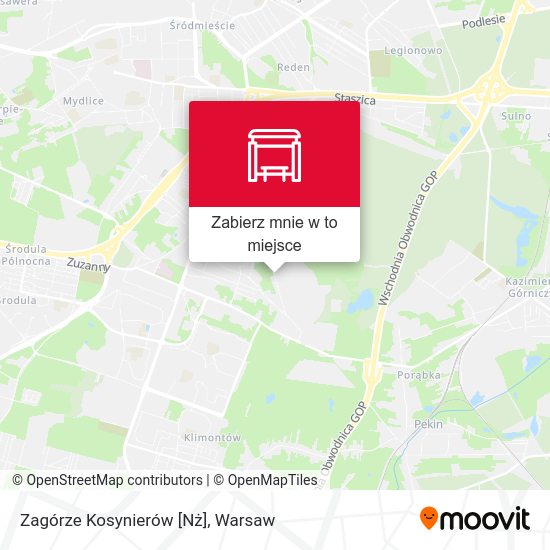 Mapa Zagórze Kosynierów [Nż]