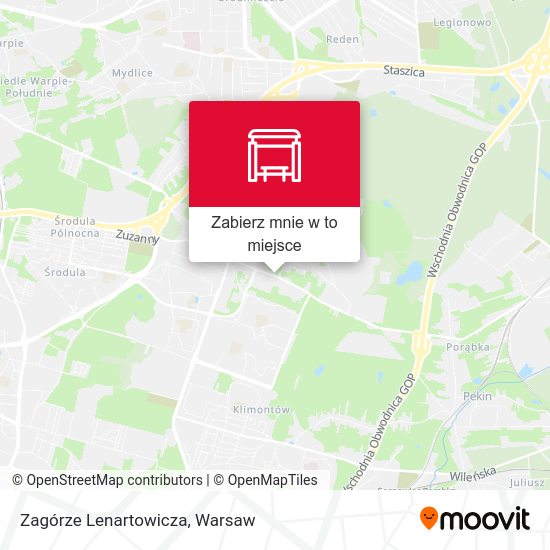 Mapa Zagórze Lenartowicza