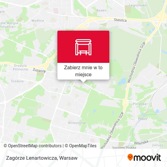 Mapa Zagórze Lenartowicza