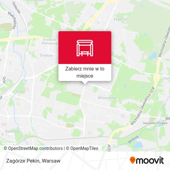 Mapa Zagórze Pekin