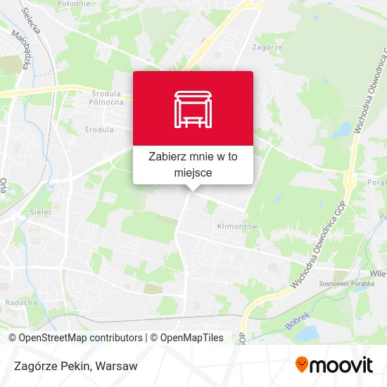 Mapa Zagórze Pekin