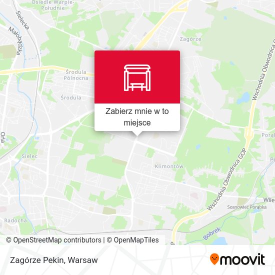 Mapa Zagórze Pekin