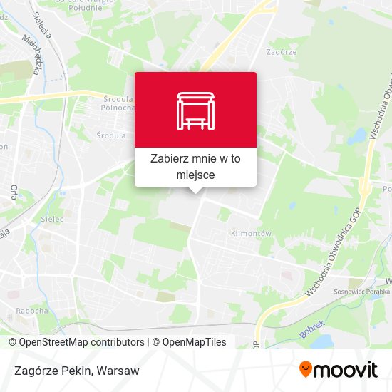 Mapa Zagórze Pekin