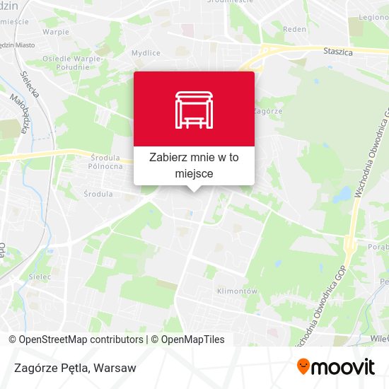 Mapa Zagórze Pętla