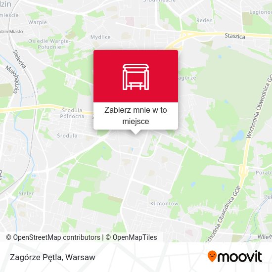 Mapa Zagórze Pętla