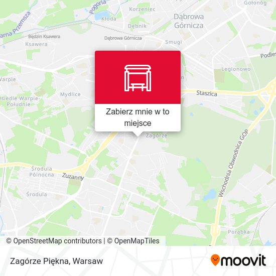 Mapa Zagórze Piękna