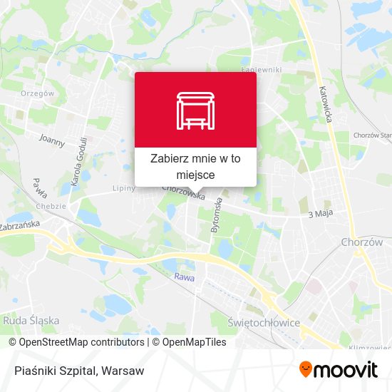 Mapa Piaśniki Szpital