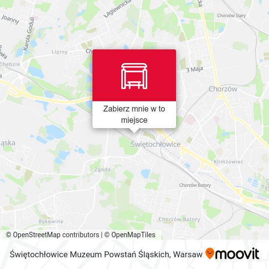 Mapa Świętochłowice Muzeum Powstań Śląskich