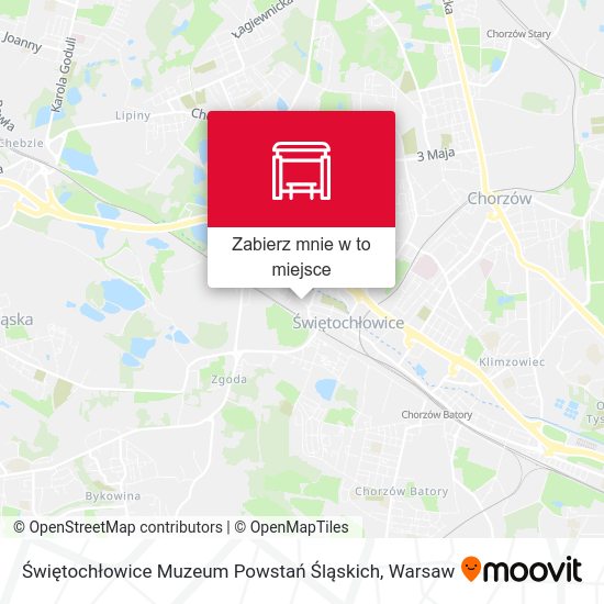 Mapa Świętochłowice Muzeum Powstań Śląskich