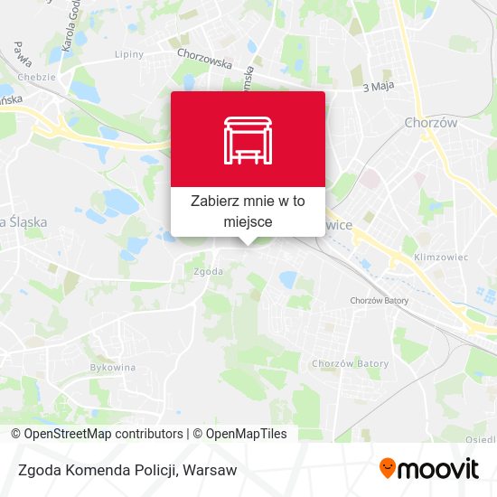 Mapa Zgoda Komenda Policji