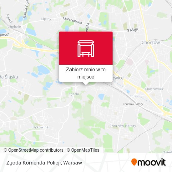 Mapa Zgoda Komenda Policji