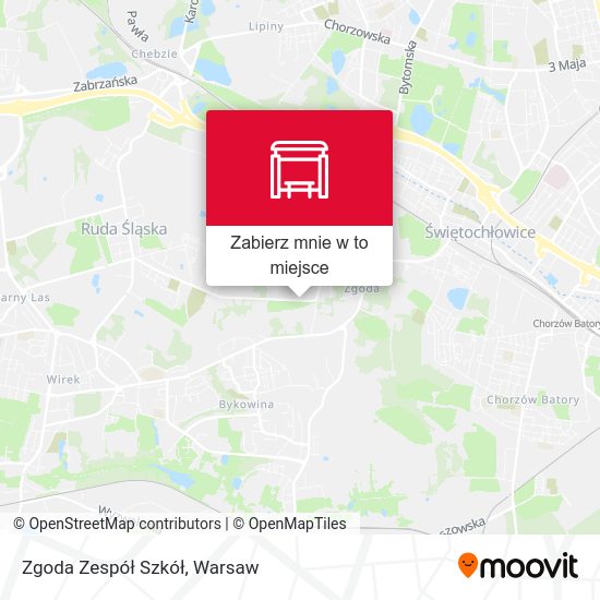 Mapa Zgoda Zespół Szkół