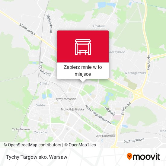 Mapa Tychy Targowisko