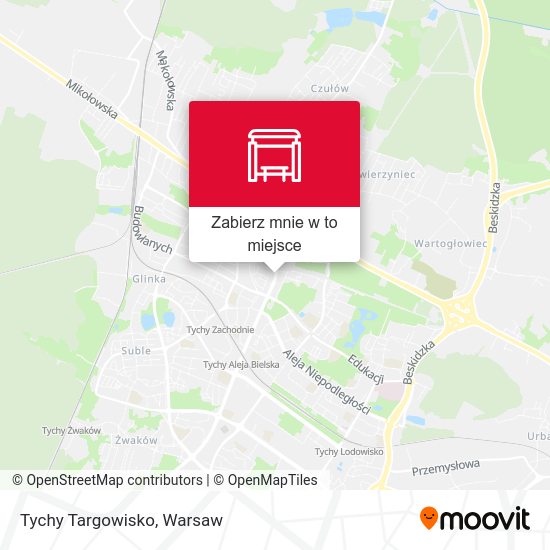 Mapa Tychy Targowisko