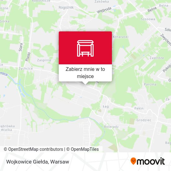 Mapa Wojkowice Giełda