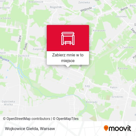 Mapa Wojkowice Giełda