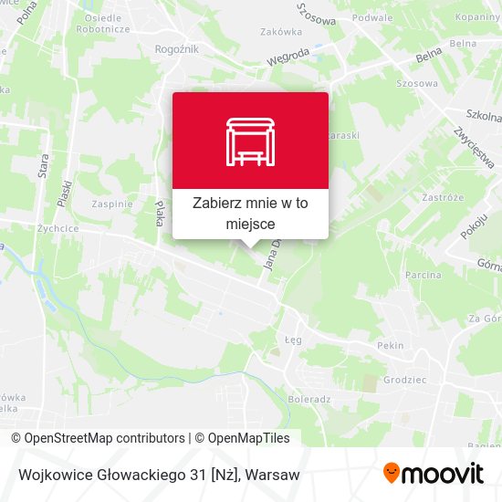 Mapa Wojkowice Głowackiego 31 [Nż]