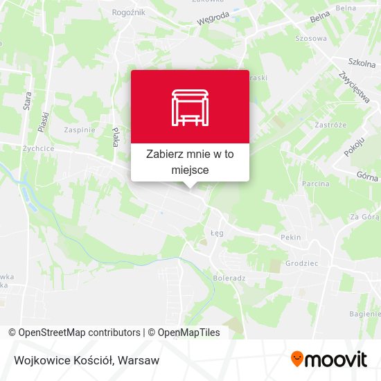 Mapa Wojkowice Kościół