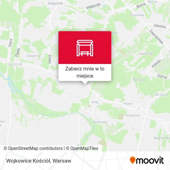 Mapa Wojkowice Kościół